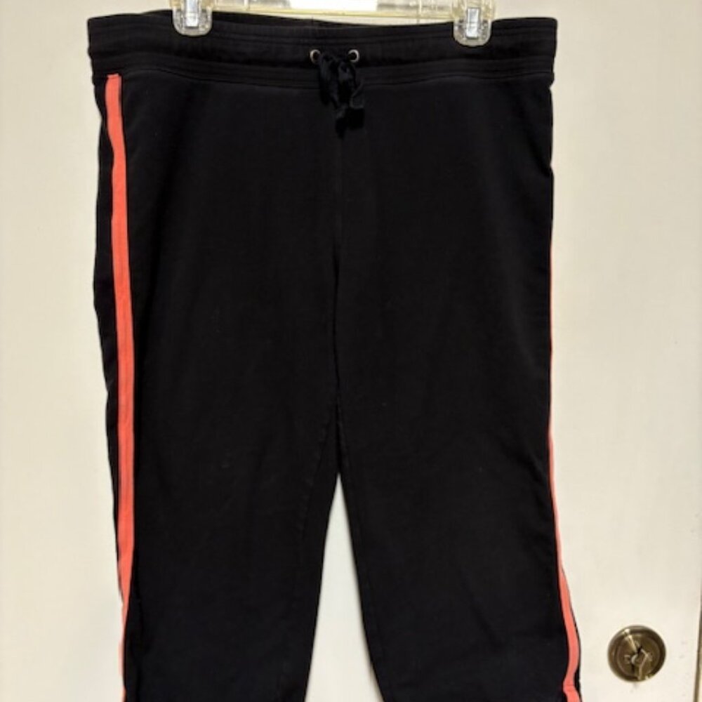 Style & Co Sport Womens Stretch Black Capri Leggings Pants. Sz. L